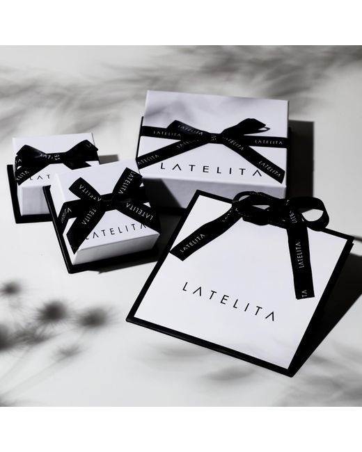 Latelita London Natural Rose Flower Large Stud Earrings Rose