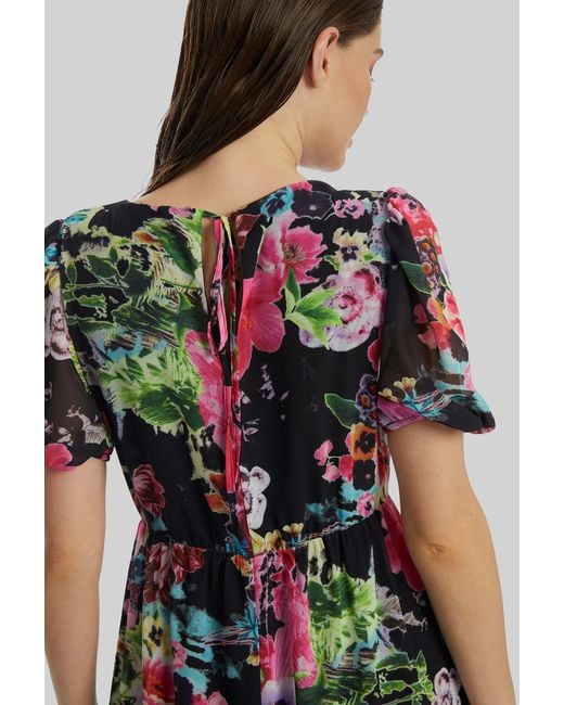 James Lakeland White Floral V-Neck Midi Dress