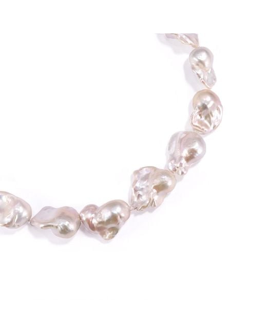 Mineralgems•Studio Metallic Baroque Pearl Necklace