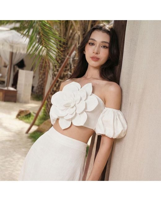 Yumi Kim White Keira Linen Top