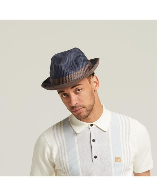 Dasmarca Hats Blue Dasmarca Florence Summer Two Tone Crushable Hat for men