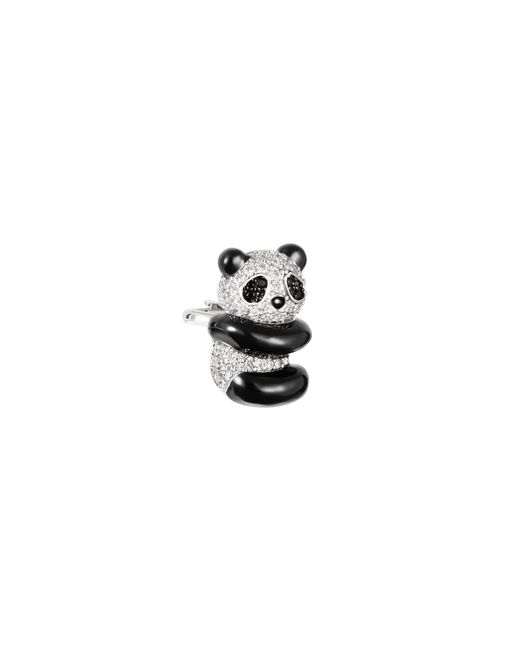 Arte Madrid Black Puffy Panda Ear Cuff