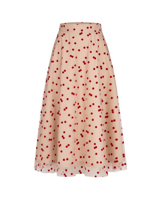 Marianna Déri Pink Tulle Skirt With Dots