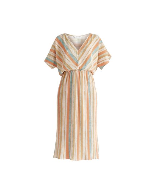 Paisie Natural Two-Way Plisse Dress