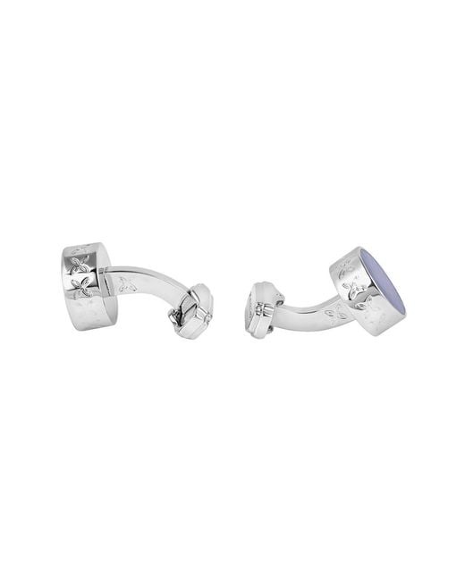 Tateossian Blue Thompson Brick Cufflinks for men