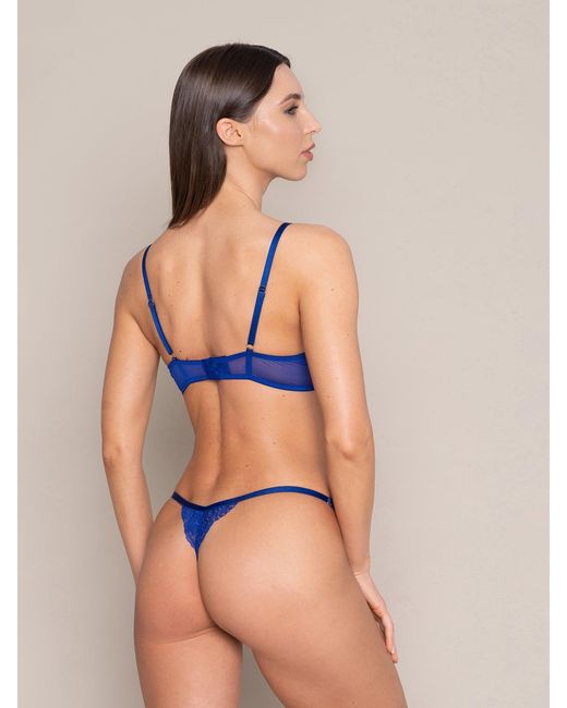 BonBon Lingerie Blue Pamela Ouvert Bra Royal