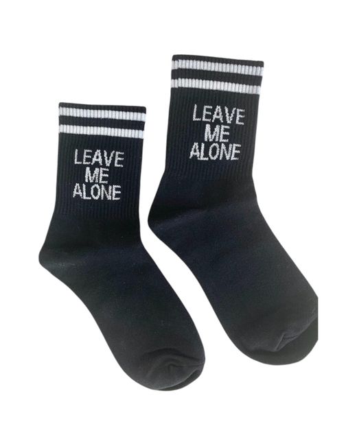 HIGH HEEL JUNGLE by KATHRYN EISMAN Blue Leave Me Alone Sock