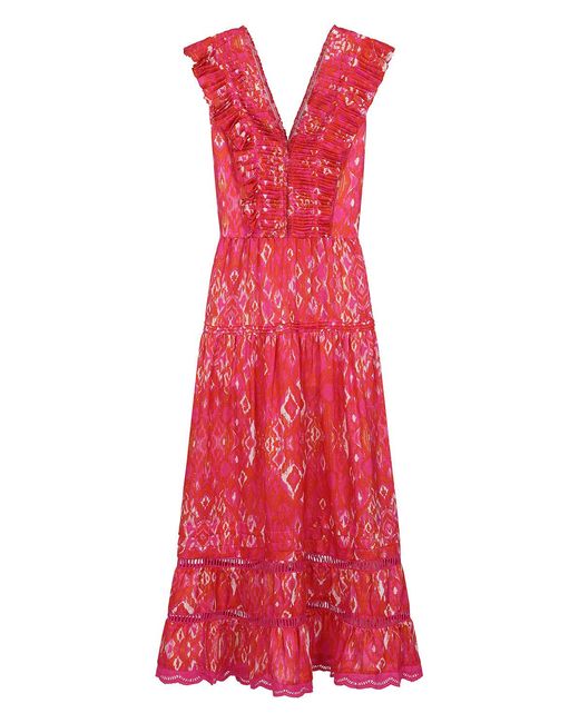 Mercy Delta Red Holkham Tuscany Pompelmo Dress