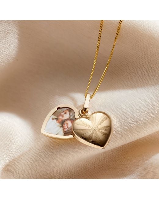 Posh Totty Designs Natural Petite Heart Locket