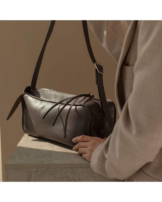Tarea Studio Black Ebony Frida Leather Bag