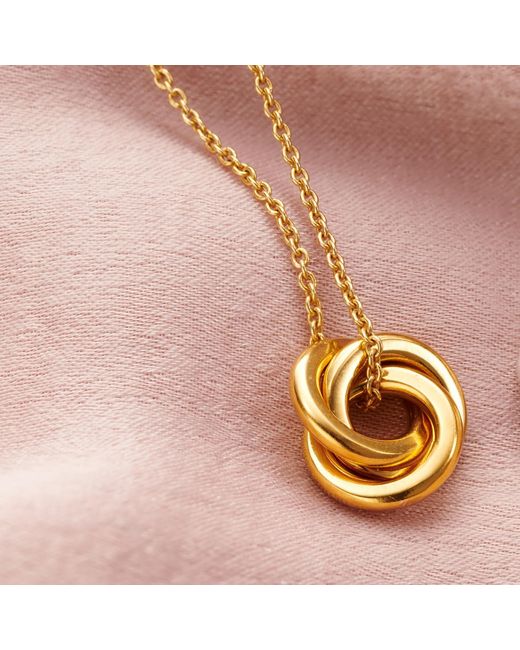 Posh Totty Designs Metallic Plated Baby Russian Ring Necklace