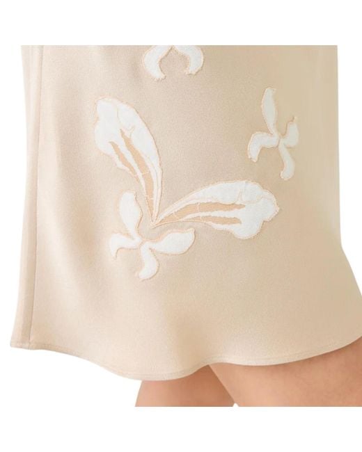 Bocan Couture Natural Neutrals Miss Elia Short Rayon Nightgown With Lace