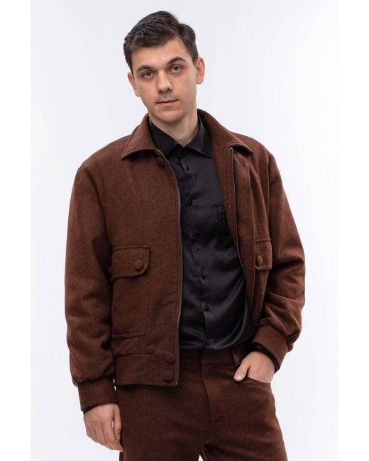 Maison Bogomil Brown Blouson Jacket for men