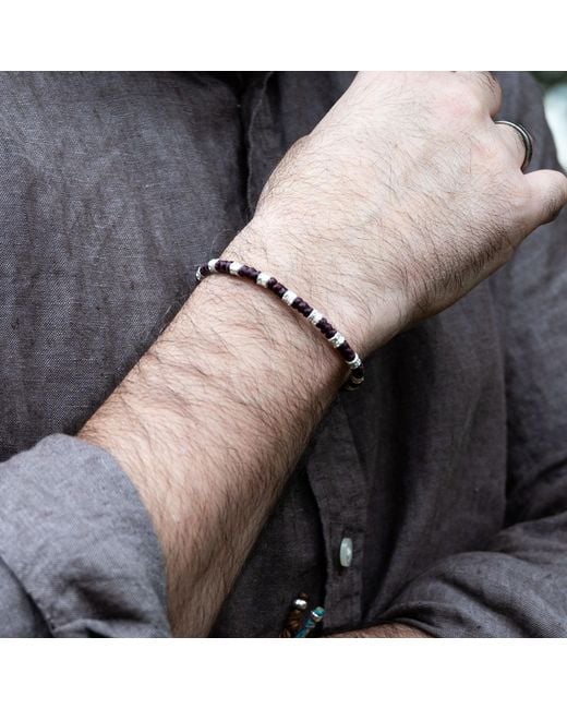 Harbour Uk Purple Big Yule Chunky Rope Bracelet for men