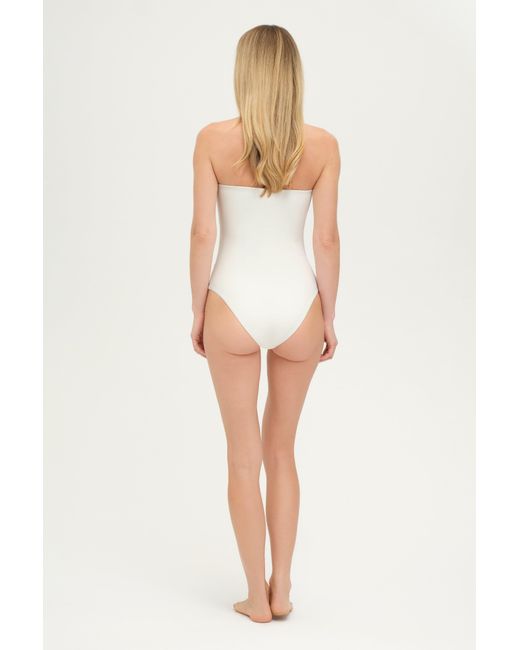 Adriana Pappas Designs White Luca Swimsuit