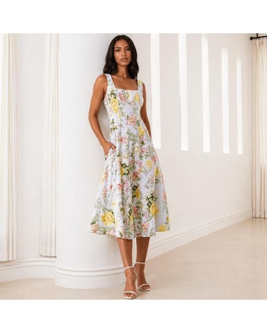 Yumi Kim White Sienna Linen Dress
