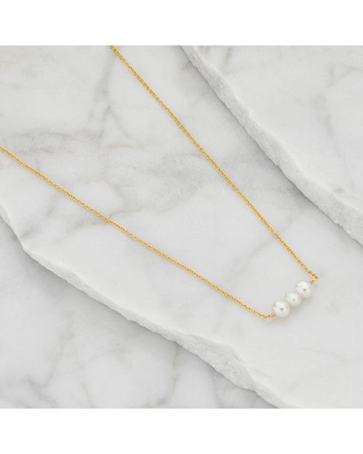 Lily & Roo Metallic Cluster Pearl Choker