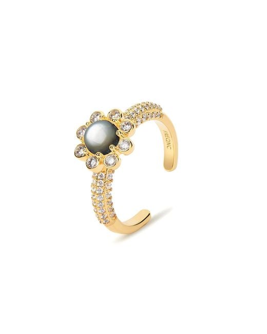 Freqnc Atelier Metallic Eight Petals Ring