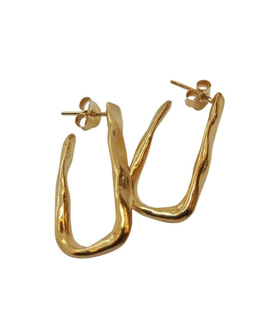 Karen Hallam Metallic Mae Hoops Plated