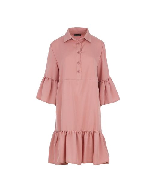 Conquista Pink Blush Tencel Shirt Dress