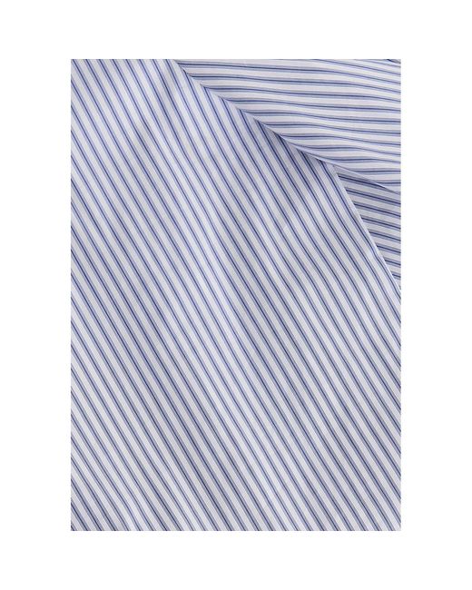 Paisie Blue Striped Volume Sleeve Blouse With Matching Belt