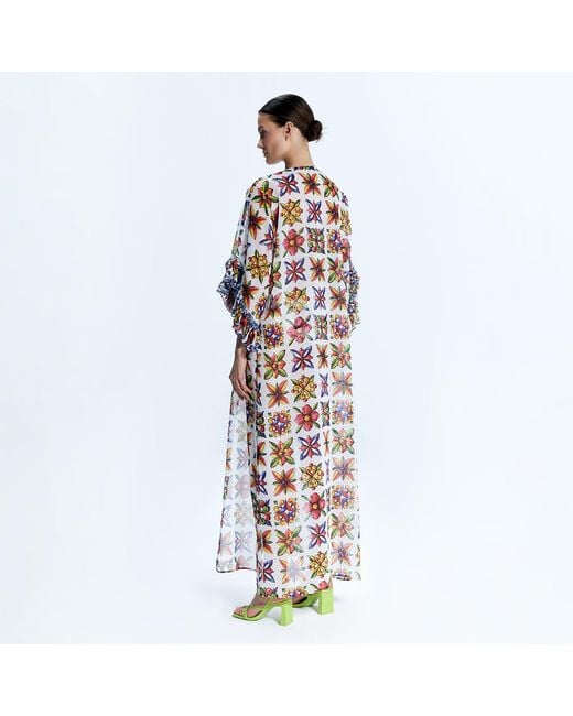 Nur Karaata Red Joali Sicilia Kimono