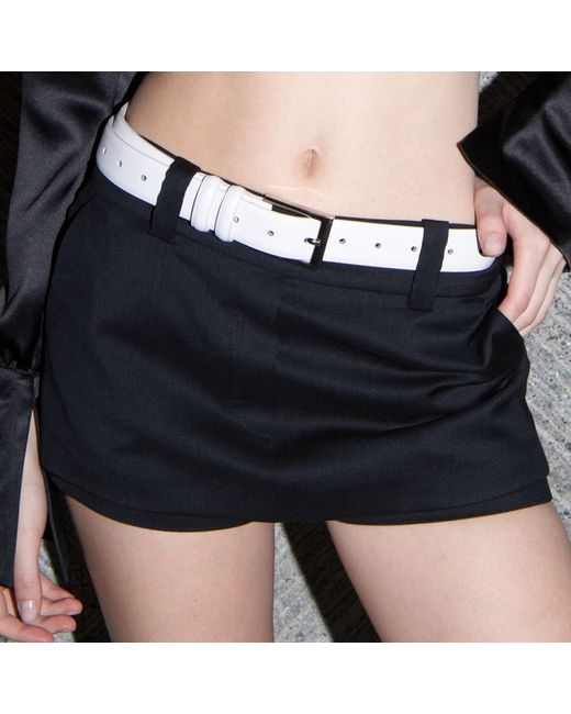 Vestiaire d'un Oiseau Libre Black Wool Skort