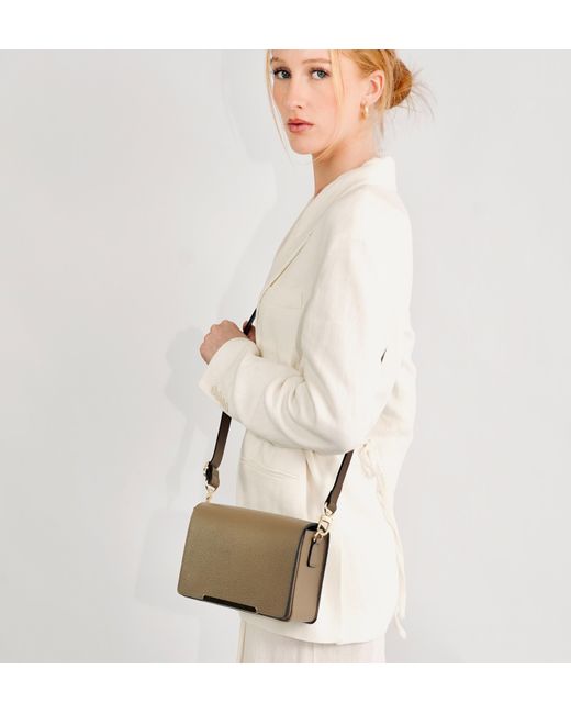 Apatchy London Brown The Newbury Mink Leather Crossbody Bag