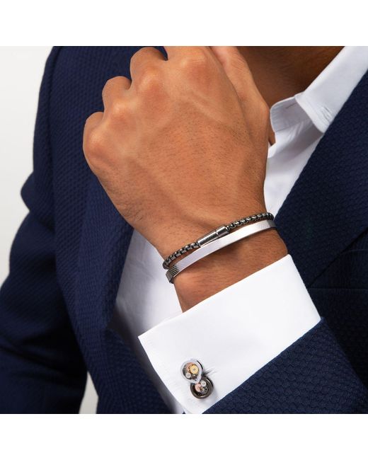 Tateossian Multicolor Infinity Gear Cufflinks for men
