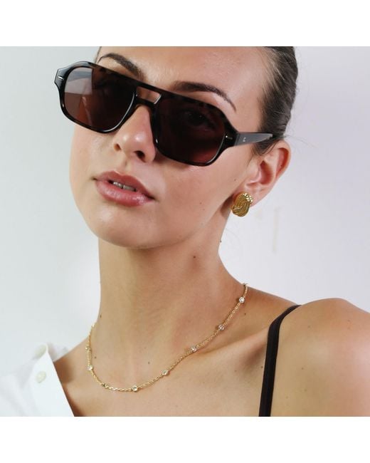 Miss Cecilia Metallic Stella Chain Necklace