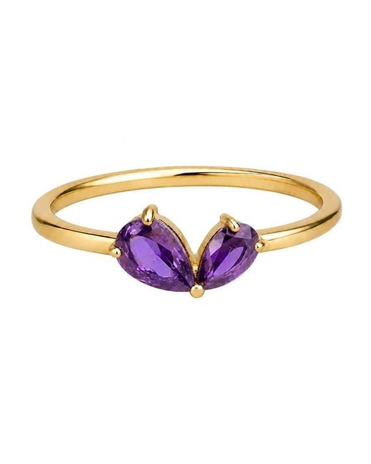 Belinda Jewelz Blue Amethyst Heart Toi Et Moi Birthstone Ring