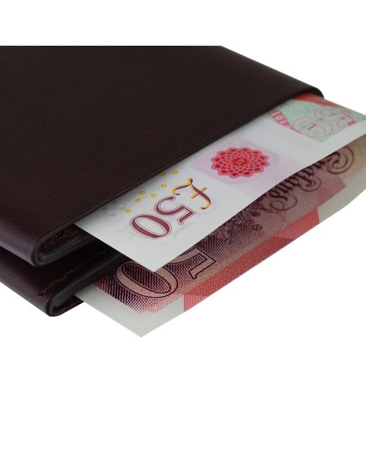 godi. Purple Bifold Leather Wallet