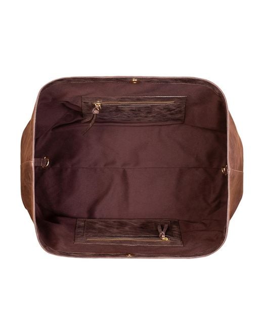 Mandragora Brown Oversized Leather Bag Ande