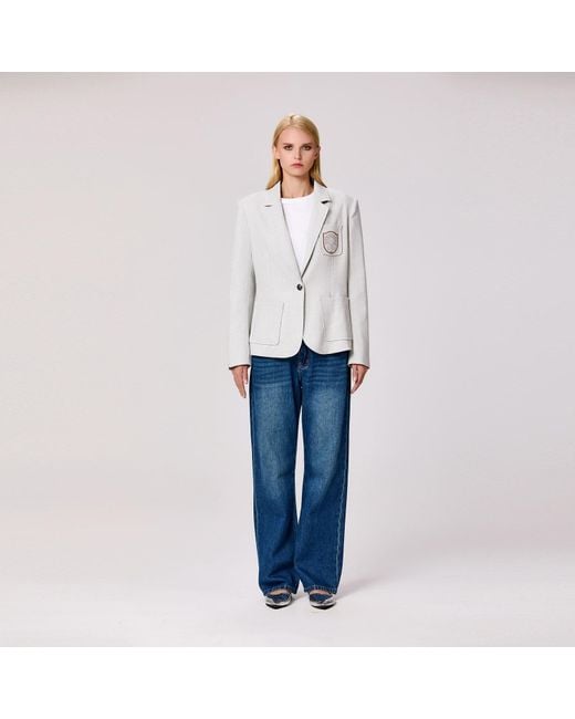 Smart and Joy Green Tailored Blazer With Badge