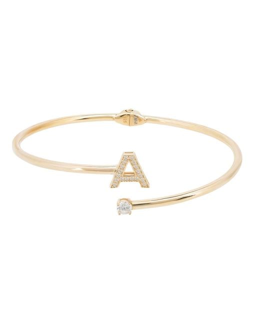 Latelita London Metallic Initial Bangle A