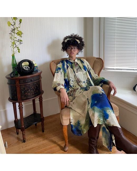 Zasta Studio Green Summer Print Edition Dress Four