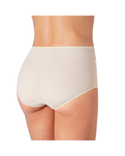 Zd - Zero Defects White Neutrals Atenea High-Waist Lace Brief – Softness With Soy Fiber