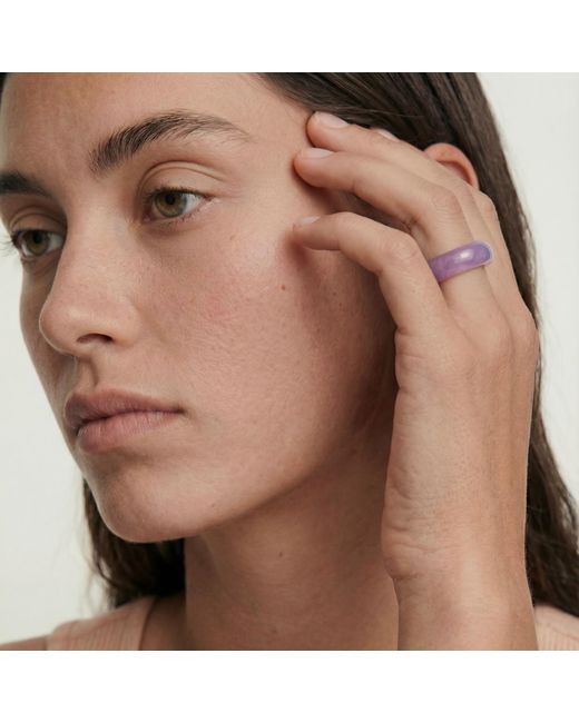 seree Pink Lilac Jade Ring