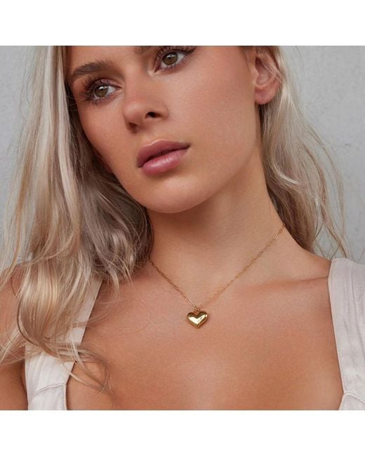 Adriana Pappas Designs Metallic Heart Padlock Necklace