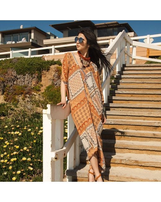 Jennafer Grace Metallic Hera Caftan