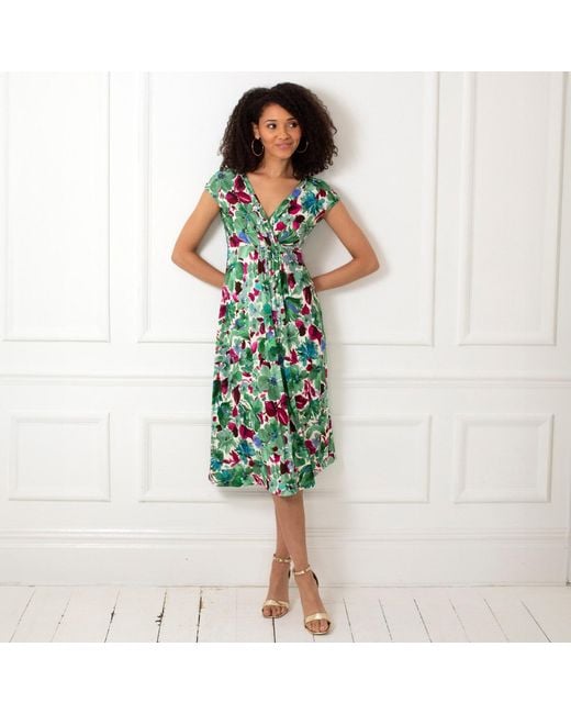 Alie Street London Green Sara Midi Dress