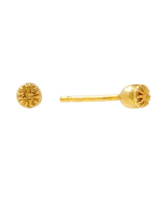 Lee Renee Metallic Poppy Seedpod Earrings