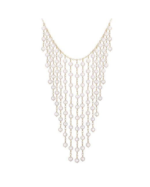 Katy Faye White Elisabeth Pearl Necklace