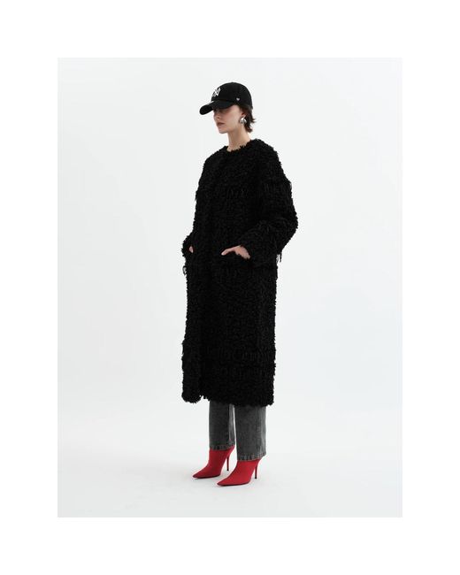 Jakke Black Arc Lines Coat