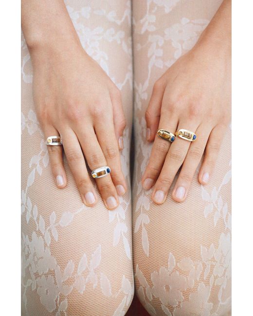 Gem Island Metallic Solis Ring