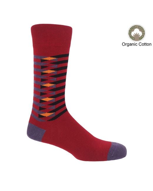Peper Harow - Made in England Blue Symmetry Organic Socks – Bundle for men