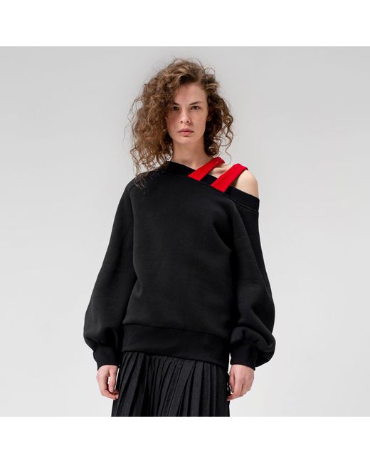 Ioana Ciolacu Black Sonia Mix Sweatshirt