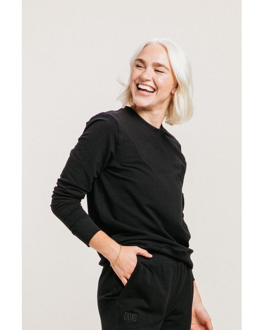 Ocio Leisurewear Black Classic Softcore Crewneck