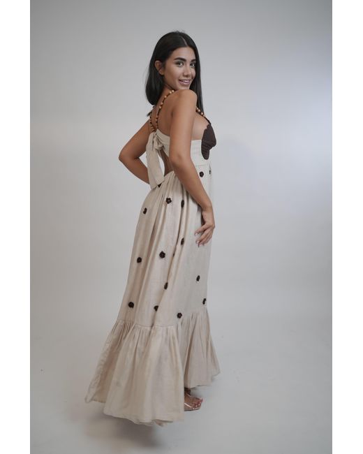 Muda Clothing Fz Llc Natural Neutrals Coco Linen Dress