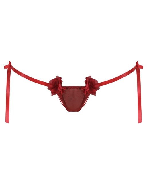 Belle -et-BonBon Red Fifi Petal Thong Best Seller